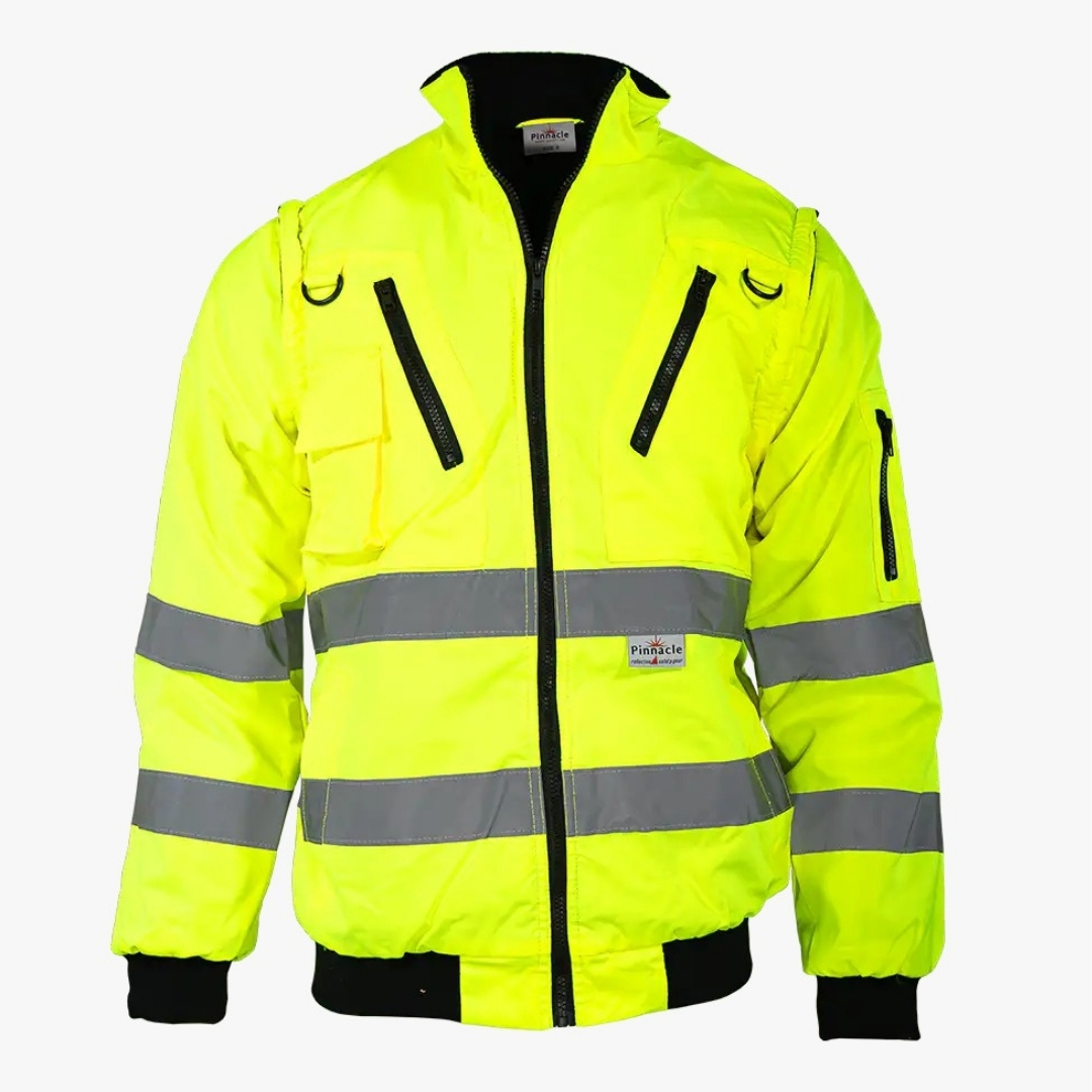 High-Visibility Safety Jacket (Orange & Lime)