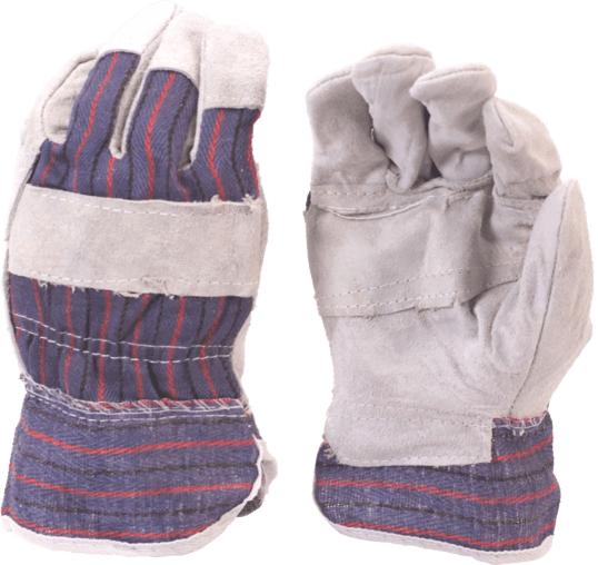 Candy Stripe Chrome Leather Glove